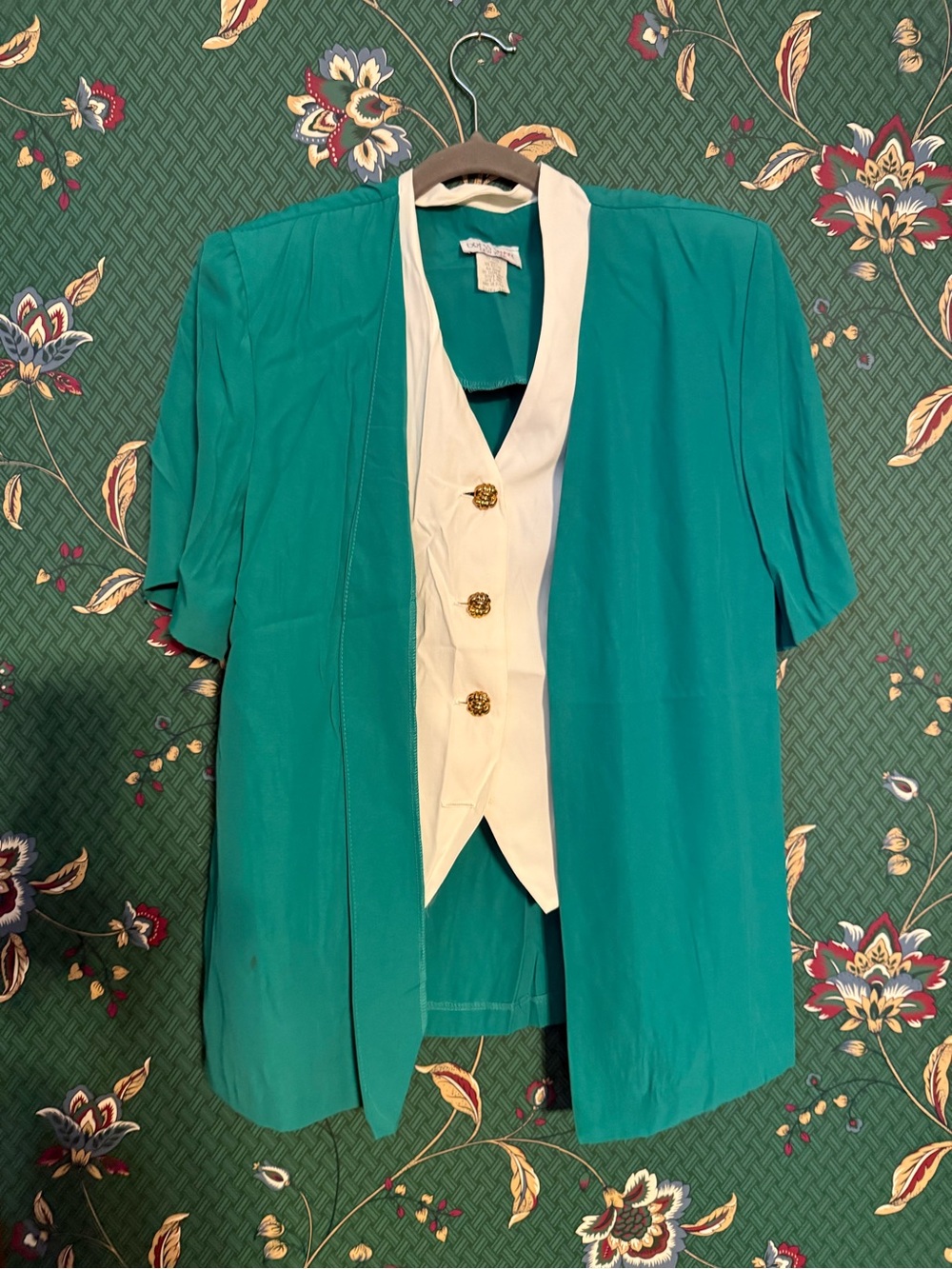 Women's Teal Midi Skirt - Classic Elastic Waist